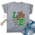 thumbnail image 4 of CEHVOM T-Shirts de la Saint-Patrick pour Femmes Chanceuses, T-Shirt de la Saint-Patrick Chanceux pour Femmes, T-Shirt Décontracté Ample à Imprimé Léopard et Lettres à Manches Courtes et Col Rond pour Femme, 4 of 4