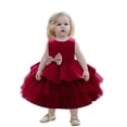 thumbnail image 1 of Robe de Princesse pour Filles Enfants Filles à Volants Princesse Demoiselle d'Honneur Robe de Concours Anniversaire Fête Robe de Mariage, 1 of 9