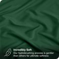 thumbnail image 2 of Bare Home Fitted Sheet - Premium 1800 Collection - Deep Pocket - Ultra-Soft Wrinkle Resistant - Queen, Forest Green, 2 of 7