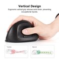 thumbnail image 2 of Vertical Mouse Wireless Rechargeable 2.4GHz Ergonomic Movement Speed 2400 6-Button Gaming & Office Mouse USB-C Charging Laptop Wireless Computer Mouse, 2 of 9