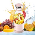 thumbnail image 4 of Zootealy Portable Mini Fast Blender 350ml Juicer Cup with Wireless Charging 4 Blades for Smoothie Milkshake Juice Baby Food, 4 of 6