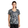 thumbnail image 1 of Sport-Tek Discontinué ® Tee-Shirt Col Rond Minéral pour Femmes. Lst330 3TG Bleu Marine, 1 of 1