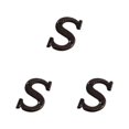 thumbnail image 1 of relayinert Durable And Rustproof Metal House Number Plaque Impeccable Door Decoration Easy To Install Metal Letters House Numbers B17--S 3Set, 1 of 6