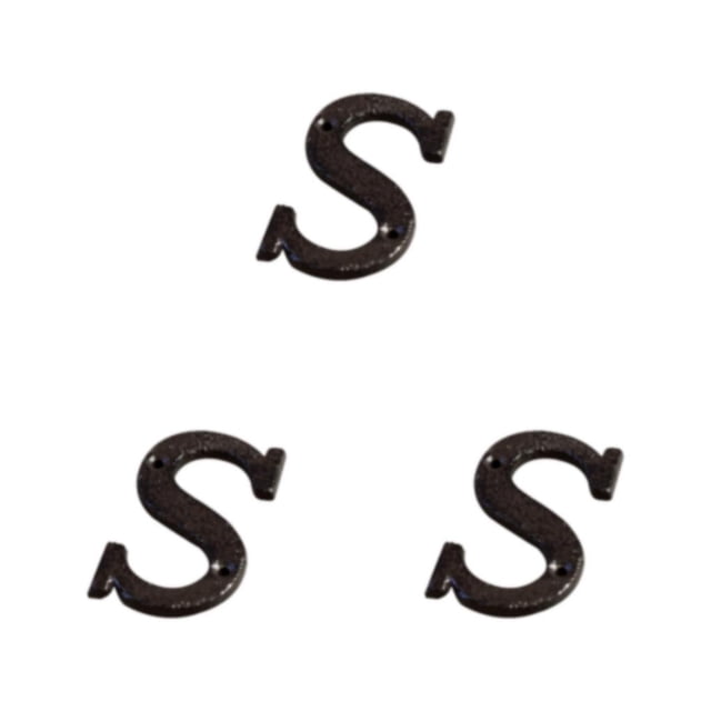 relayinert Durable And Rustproof Metal House Number Plaque Impeccable Door Decoration Easy To Install Metal Letters House Numbers B17--S 3Set