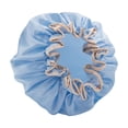 thumbnail image 2 of TopLLC Household Double-layer Shower Cap- Thickened Women Oil Resistanted Shampoo Shower Cap Bath Cap, 2 of 7