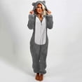 thumbnail image 4 of Mikilon Combinaison Pyjama à Capuche à Manches Longues pour Femmes, Décontractée, Chaude pour l'Hiver, Tenue de Nuit, 4 of 7