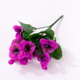 thumbnail image 2 of Artificial Flowers Orchid Stem Real Touch Flowers,8 PCS, Purple, 2 of 6