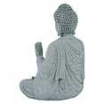 thumbnail image 2 of Ornement de Jardin Bouddha Assis Pierre en Résine Effet Zen Statue Extérieur Intérieur, 2 of 8