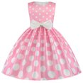 thumbnail image 1 of Ketyyh-chn99 Robes de Demoiselle d'Honneur Robe de Plage Été Manches Longues Robe Courte Jupe Tutu de Princesse Robe d'Été Sans Manches Rose, 4-5 Ans, 1 of 5