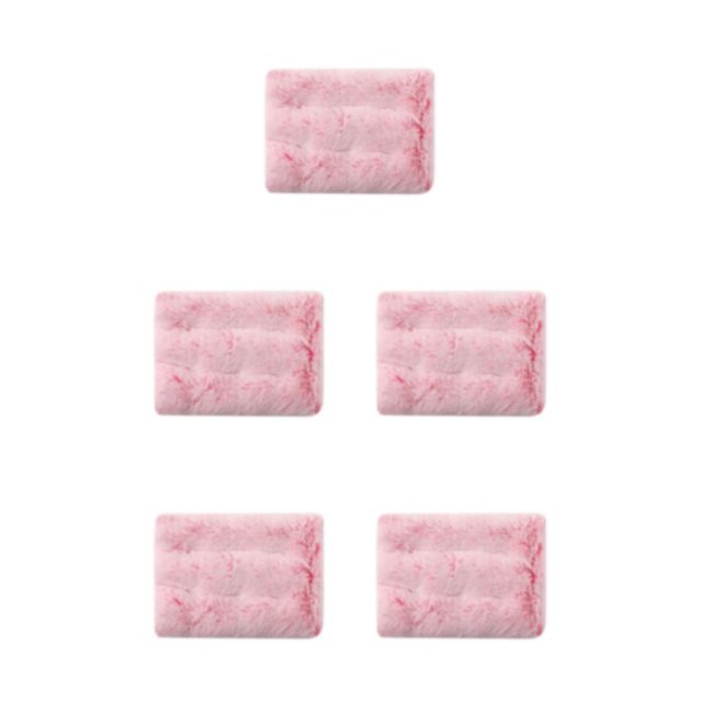 Maytalsory Soft And Comfortable Dog Bed Pets Sweet Dreams Easy To Clean Dog Cage Bed Gradient Pink XS 5Set