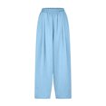 thumbnail image 4 of LSLJS Pantalon Grand Décontracté en Coton et Lin à Taille Élastique pour Femmes, 4 of 6