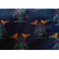 thumbnail image 4 of oneOone Cotton Silk Fabric Bird & Tree Block Printed Fabric 1 Yard 42 Inch Wide, 4 of 4