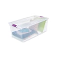 thumbnail image 3 of Sterilite 110 Qt Clear Storage Box with Secure Latching Lid, (12 Pack), 3 of 8