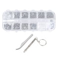 thumbnail image 2 of Octpeak Lunettes Vis Ensemble, Lunettes Kit de Réparation Vis de Lunettes Ensemble avec Tournevis à Écrou pour les Lunettes de Montre Tablette Téléphone Portable, Lunettes Kit de Réparation, 2 of 8