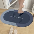 thumbnail image 4 of RXIRUCGD Diatomaceous Bath Rug Super Absorbent Quick Dry Rubber Backing Non Slip Washable Bathroom Floor Mats Shower Rug For In Front Of Bathtub Shower Room 16x24IN, 4 of 9