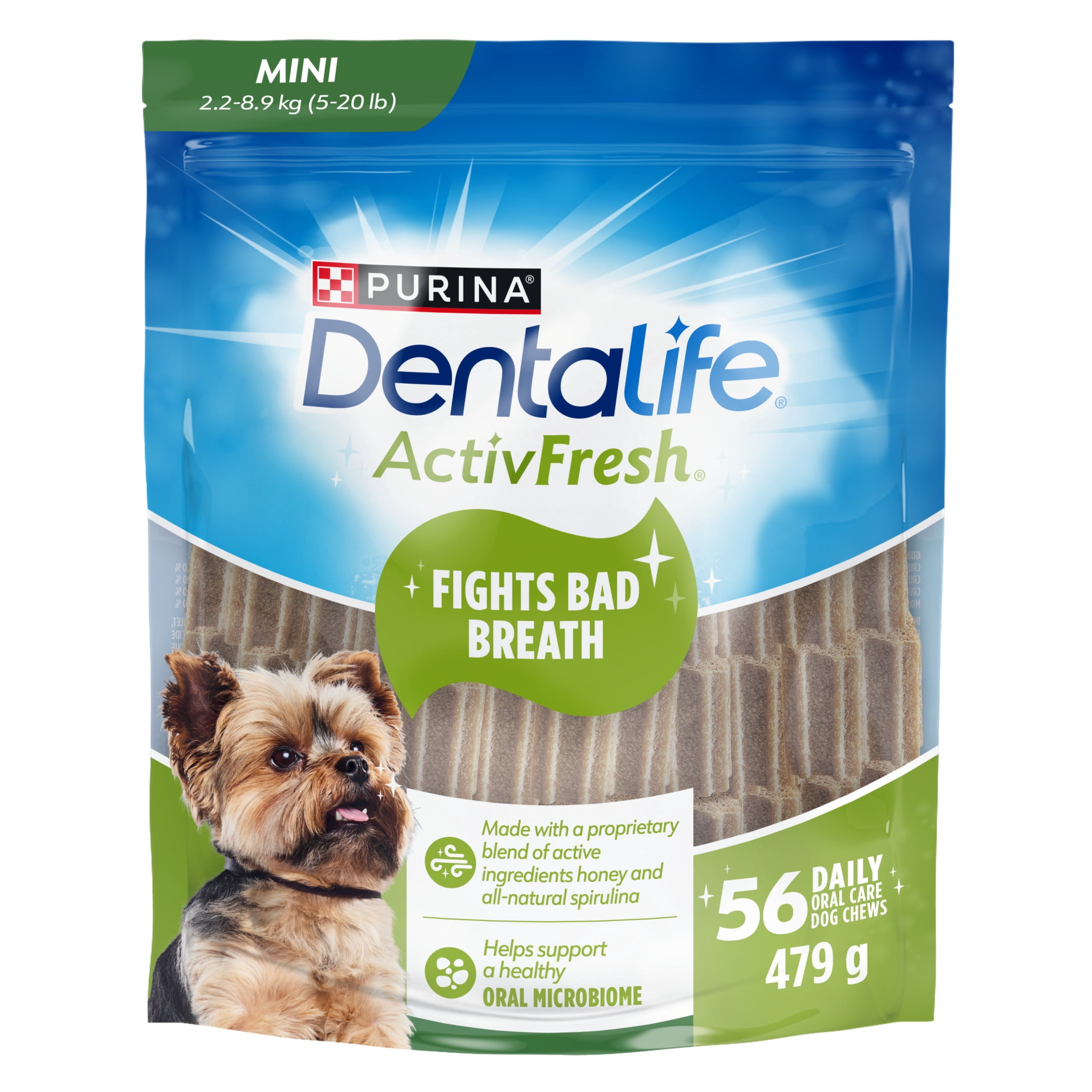 DentaLife ActivFresh, Mini Breed Dental Dog Treats 479 g