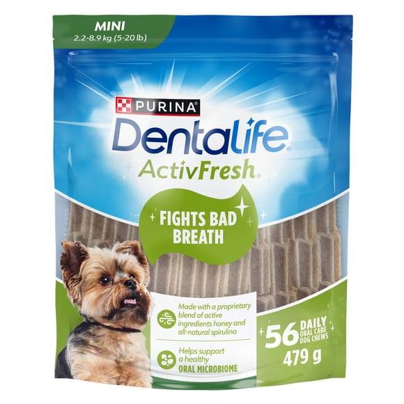 DentaLife ActivFresh, Mini Breed Dental Dog Treats 479 g