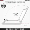 thumbnail image 4 of Rev-A-Shelf RV-50-LID-13-1-40 50 Qt Trash Can Lid, Orion Gray (Lid Only), 4 of 12