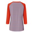 thumbnail image 5 of Mefallenssiah Blouses pour Femmes Décontractées Mode Féminine T-Shirt Imprimé Manches 3/4 Blouse Col Rond Hauts Décontractés, 5 of 5
