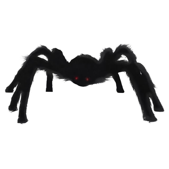 Birdeem Halloween Simulation Skull Big Spider Plush Spider Ornament