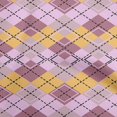thumbnail image 1 of oneOone Viscose Jersey Purple Fabric Check Sewing Craft Projects Fabric Prints By Yard 60 Inch Wide, 1 of 5