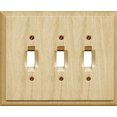thumbnail image 1 of Atron Electro Industries Traditional Unfinished Triple Toggle Wall Plate, 1 of 2