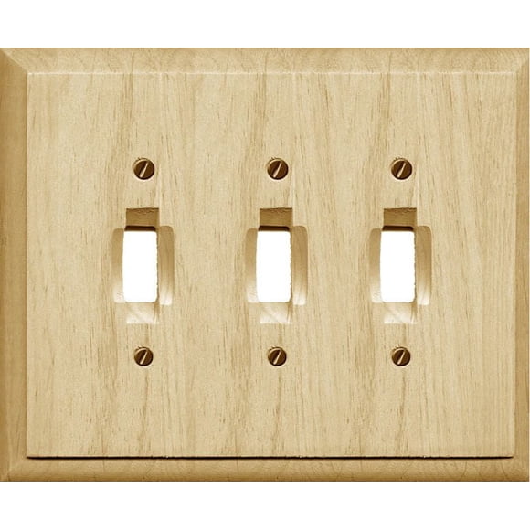 Atron Electro Industries Traditional Unfinished Triple Toggle Wall Plate