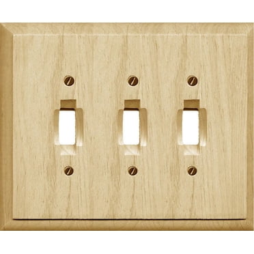 Atron Electro Industries Traditional Unfinished Triple Toggle Wall Plate
