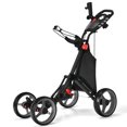 thumbnail image 1 of Goplus Chariot de Golf Pliant à 4 Roues avec Sac, Tableau d'Affichage, Poignée Ajustable, Gris, 1 of 10