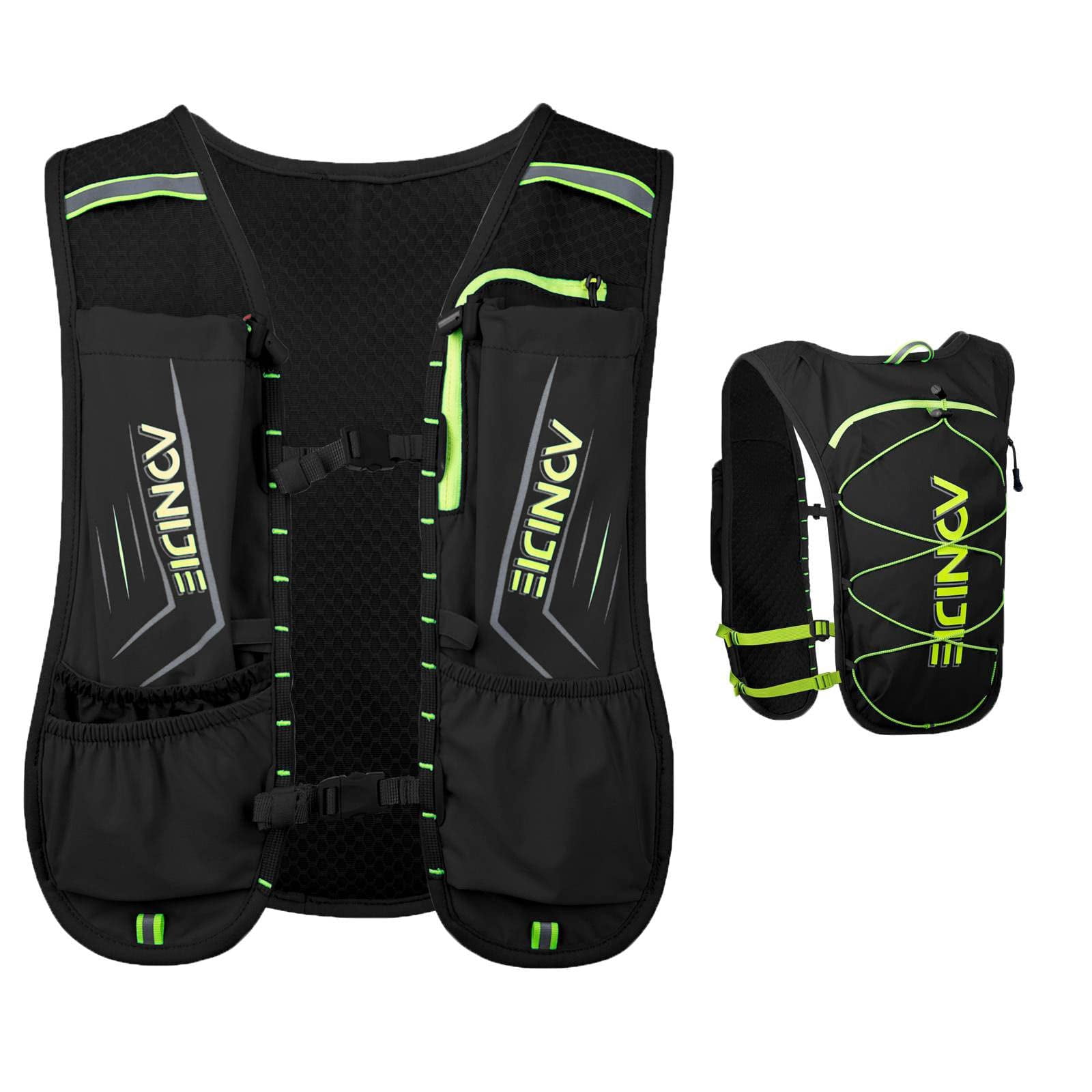 AONIJIE Sac à Dos d'Hydratation de Course pour Femmes et Hommes, Gilet d'Hydratation Ajustable et Léger pour la Randonnée, le Cyclisme, la Course et le Marathon