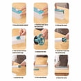 thumbnail image 3 of 2-in-1 Cling Film Dispenser with Slide Cutter – Aluminum Foil & Plastic Wrap Organizer for Kitchen – Easy-Cut Design for Baking Paper, Food Wrap & Tin Foil, 3 of 6