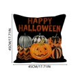 thumbnail image 3 of Halloween Pillowcase Holiday Soft Linen Sofa Cushion Cover Cozy Home Seasonal Throw Pillow Protector, 3 of 4