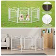 thumbnail image 5 of Dog Playpen Indoor 24 inch 8 Panels Metal Dog Pen Pet Dog Fence Outdoor Exercise Pen with Doors, Heavy Duty Dog Fence Puppy Pen for Large Medium Small Dogs Indoor Outdoor Foldable Pet Exercise Pen, 5 of 5