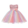 thumbnail image 1 of Kids Formal Dress  Collar Sleeveless One-Piece Sundress, 1 of 5