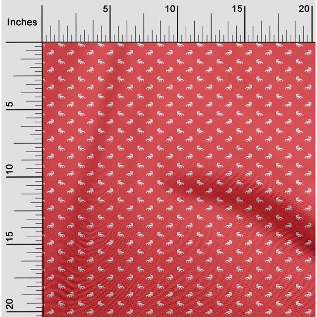 oneOone Polyester Lycra Fabric Dinosaur Animal Printed Fabric 1 Yard 56 Inch Wide