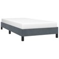 thumbnail image 1 of vidaXL Cadre de Lit Gris Foncé 100x203 cm Simple TG Velours, 1 of 7