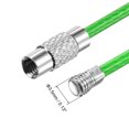 thumbnail image 4 of Unique Bargains 90mm Length PVC Coated Stainless Steel Keyring Loop Cable Green 4 Count, 4 of 6