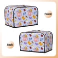 thumbnail image 3 of Toaster Cover 2 Slice Honeybee Dustproof Bread Maker Cover Fingerprint Bakeware Protection Wide Slot Toaster Bag Reusable Kitchen Small Appliance Cover TC278, 3 of 6