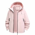 thumbnail image 1 of Yuyuzo Womens Rain Jacket Waterproof Lightweight Windbreaker Jacket Plus Size Raincoat with Pockets, 1 of 7