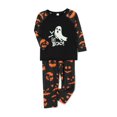 thumbnail image 1 of Halloween Pajamas Family Pajamas Set Matching Sleepwear Glow In The Dark Ghost Print Tops + Pants Set, 1 of 5