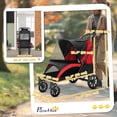 thumbnail image 3 of PawHut Pet Stroller Dog Stroller for Small to Large Cats, Black, 3 of 10