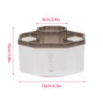 thumbnail image 3 of Pompotops 5-grid Multi-function Large-capacity Desktop Storage Box Student Office Pen Bucket Makeup Brush Holder Rotating, 360-degree Rotating Personalized Pen Holder Clearance, 3 of 3