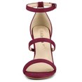 thumbnail image 2 of BLISSFUL STEP Women's Open Toe Triple Straps Stiletto High Heeled Sandals, 2 of 6