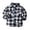 Dark Blue, variant on Kids Toddler Flannel Shirt Jacket Plaid Long Sleeve Lapel Button Down Shacket Baby Boys Girls Shirt Top Coat Outwear Red 100/18 M—24 M