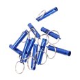 thumbnail image 1 of 10 Pcs Emergency Whistle, Metal Super    With Keyring Fit For Outdoor Hiking Camping And Pet Training, 1 of 8