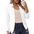 thumbnail image 2 of IMENGL Solid color casual small suit jacket, White XL, Size M-5XL, 2 of 5