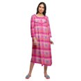 thumbnail image 1 of Moomaya Chemise de Nuit Boutonnée en Coton Imprimé pour Femmes, Robe de Nuit d'Allaitement, 1 of 5