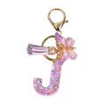 thumbnail image 1 of lionlar Resin Keychain Ornaments Girls English Alphabet Keyring Keychain J J, 1 of 9