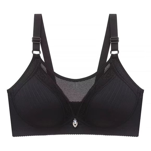 Mrat Clearance Brasier Lactancia Materna Clearance Womens Comfortable Lace Breathable Padded Bralettes for Women Bra Underwear No Underwire Supportive Bra L_1 Black XXL
