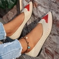 thumbnail image 2 of Mepaouo Ballerines pour Femmes à Bout Pointu en Tricot Chaussures de Robe Confort Classiques Souples à Petit Talon Compensé à Enfiler, 2 of 7